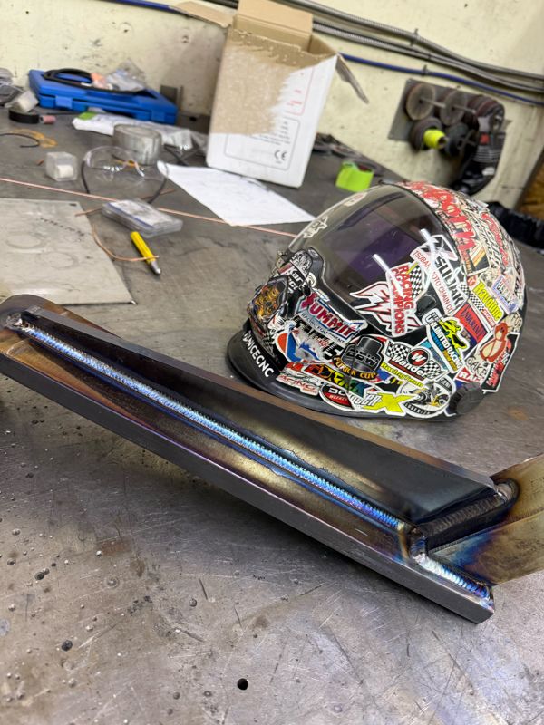 Steel fixture, welded and ready
