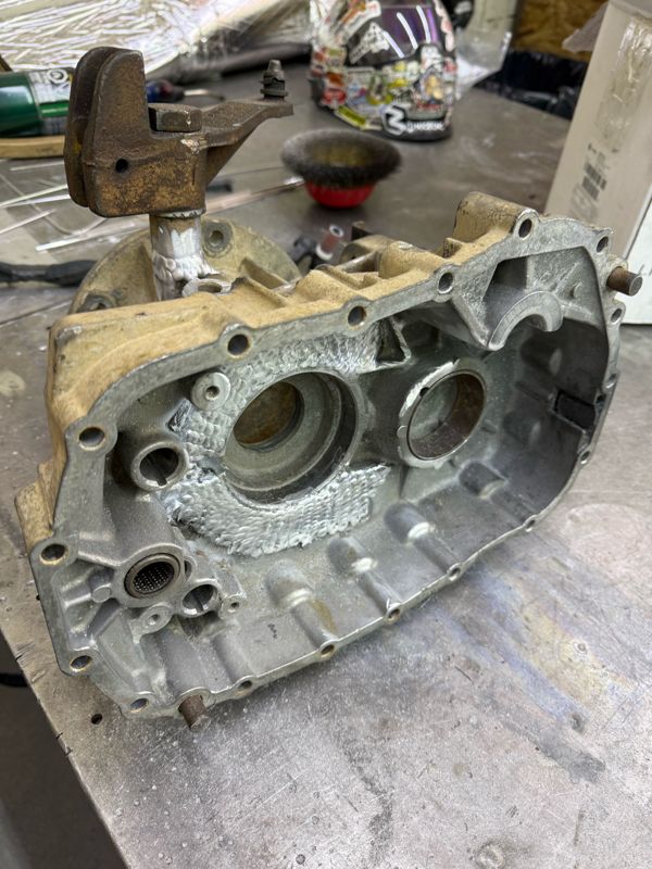 Cast aluminum case repaired and finished
