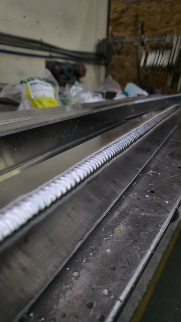 Long TIG bead on aluminum