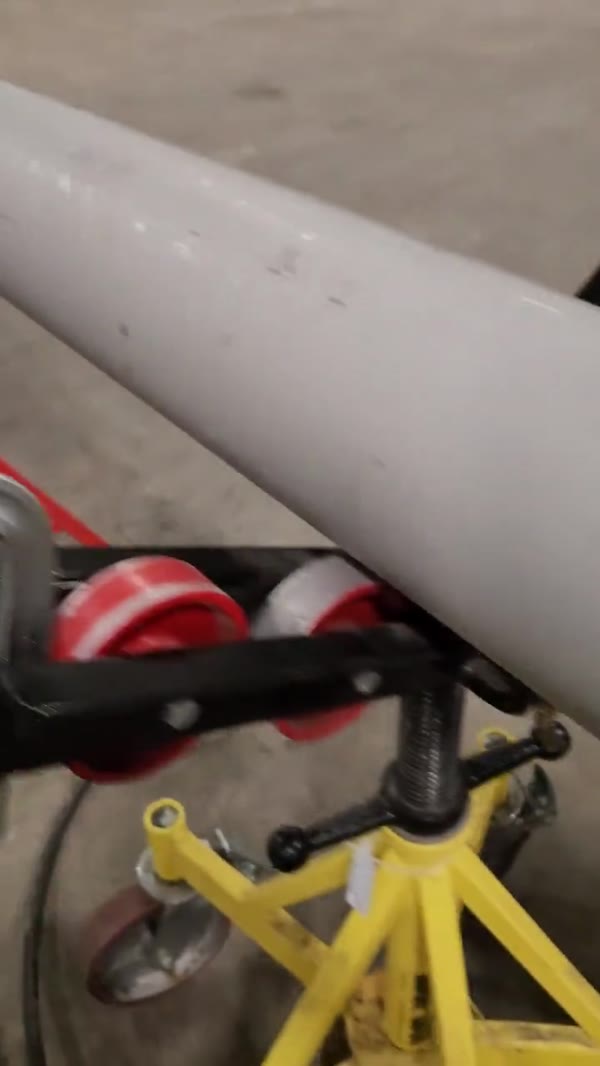 Checking a stainless tube assembly with a level