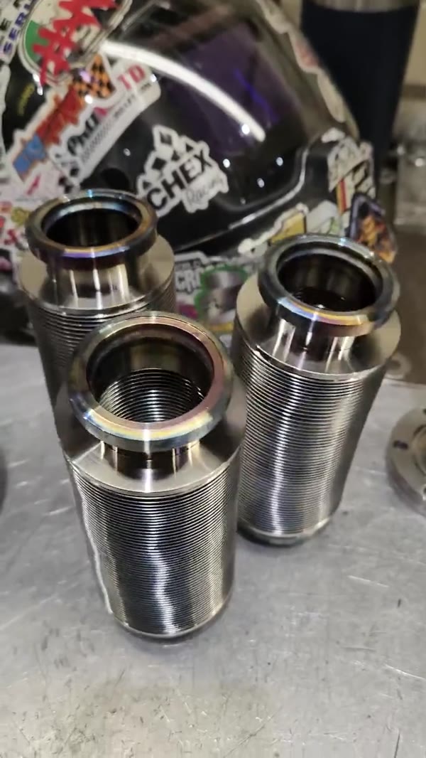 Polished stainless canisters
